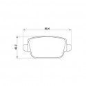 PLAQUETTES ARRIERE  .FORD. FOCUS II - GALAXY - KUGA I - MONDEO IV - S-MAX