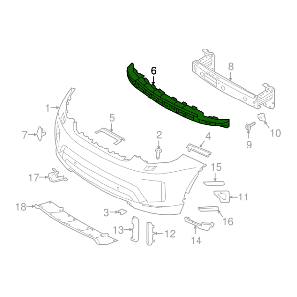 Traverse Renfort Pare-Chocs Avant LAND ROVER DISCOVERY 5