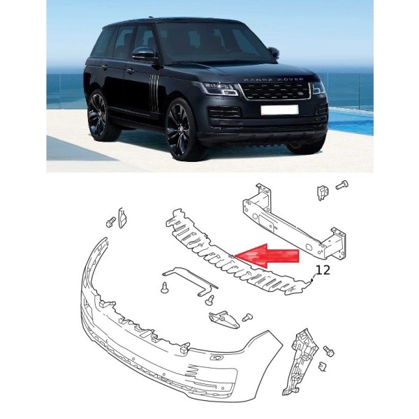 Support, Fixation Supérieur Pare-Chocs Avant RANGE ROVER L405 (VOGUE)