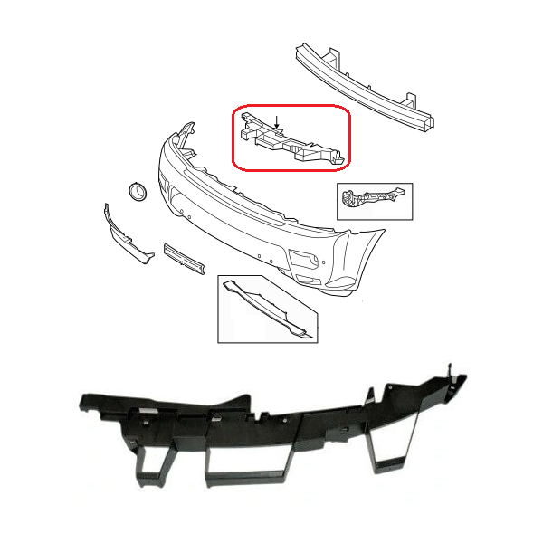 Support, Butée Droite Pare-Chocs Avant RANGE ROVER SPORT L320