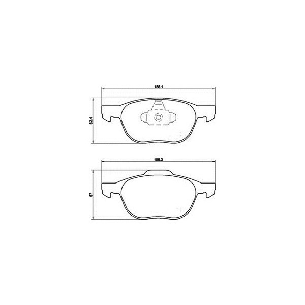 PLAQUETTES AVANT FORD C-MAX,ECOSPORT,FOCUS I,II,III,KUGA-MAZDA 3 , 5,PREMACY-VOLVO C30,C70 II ,S40 II ,V40,V50,