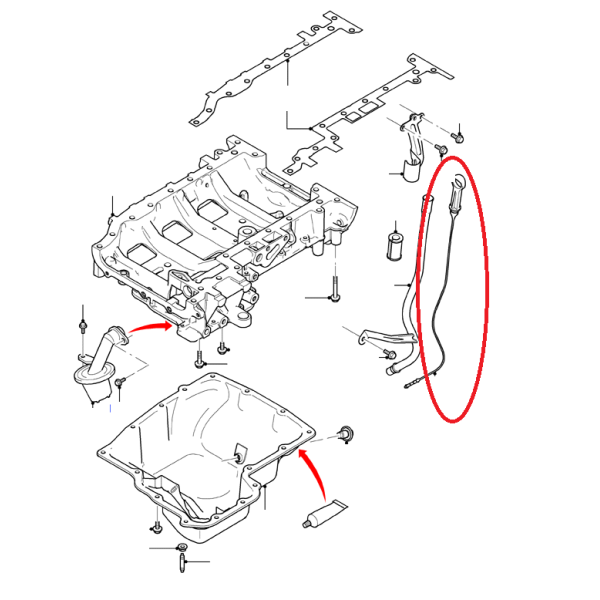 JAUGE DE NIVEAU HUILE MOTEUR FORD TRANSIT 2.2TDCI