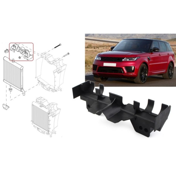 Support Supérieur du Radiateur Auxiliaire RANGE ROVER L405 RANGE ROVER SPORT L494 5.0 V8