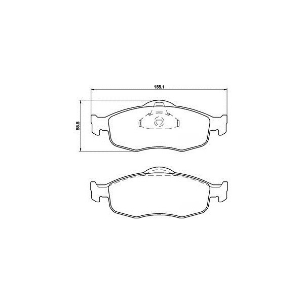 PLAQUETTES AVANT M017 FORD COUGAR , MONDEO I , MONDEO II , SCORPIO I , SCORPIO II