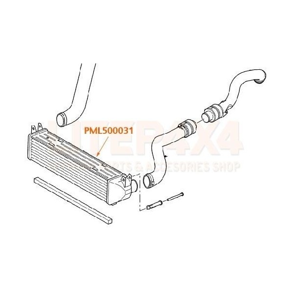 RADIATEUR DE TURBO-INTERCOOLER LAND-ROVER DISCOVERY III / IV R.R Sport