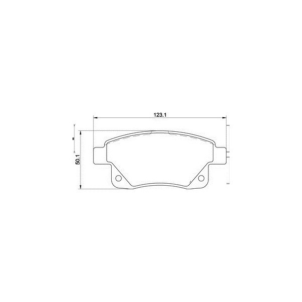 PLAQUETTE DE FREIN ARRIERE FORD TRANSIT