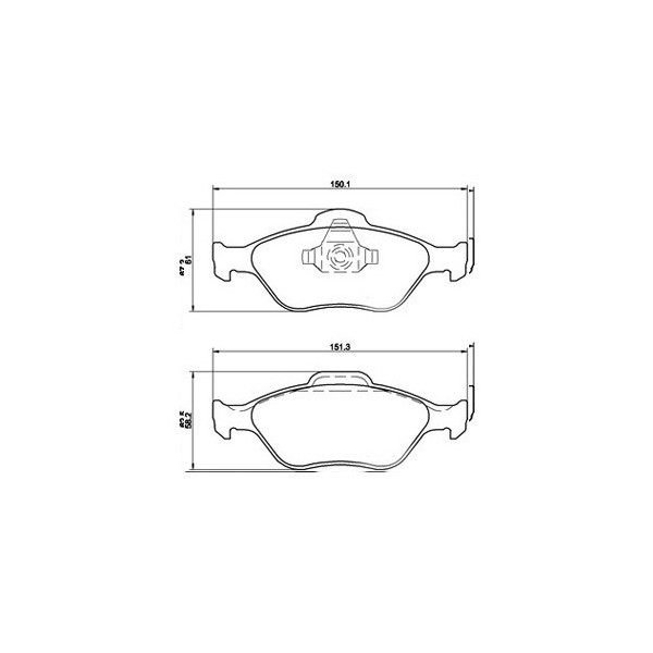 PLAQUETTES DE FREIN ESSIEU AVANT FORD - MAZDA