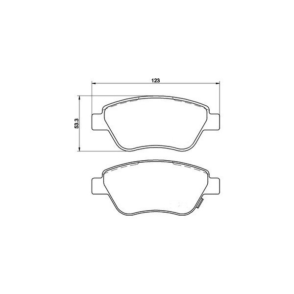 Plaquettes de frein avant OPEL CORSA