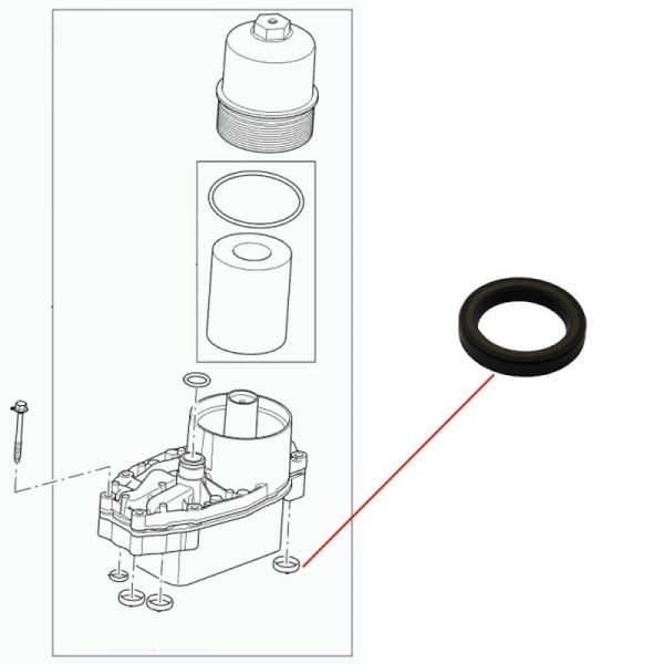 Joint D'étanchéité du Refroidisseur D'huile Moteur LAND ROVER 3.0 V6