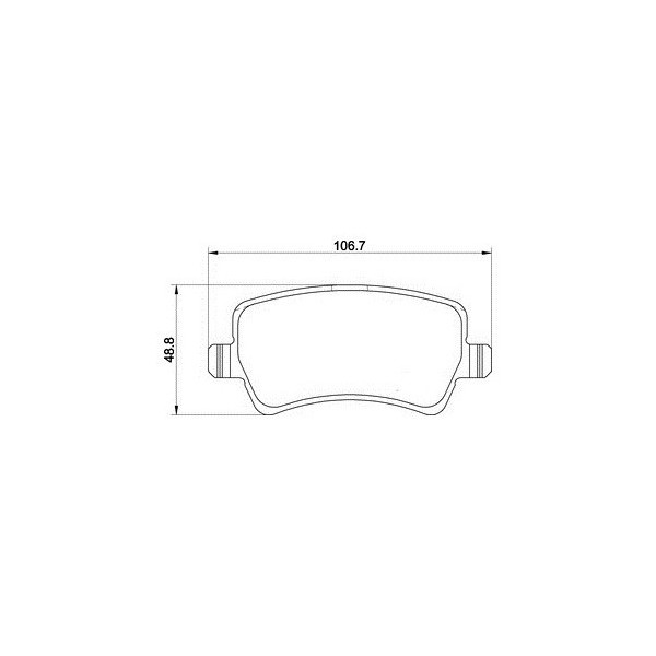 PLAQUETTES ARRIERE M015 FORD GALAXY,S-MAX-LAND ROVER FREELANDER 2-VOLVO S60 II,S80 II,V70,XC70,