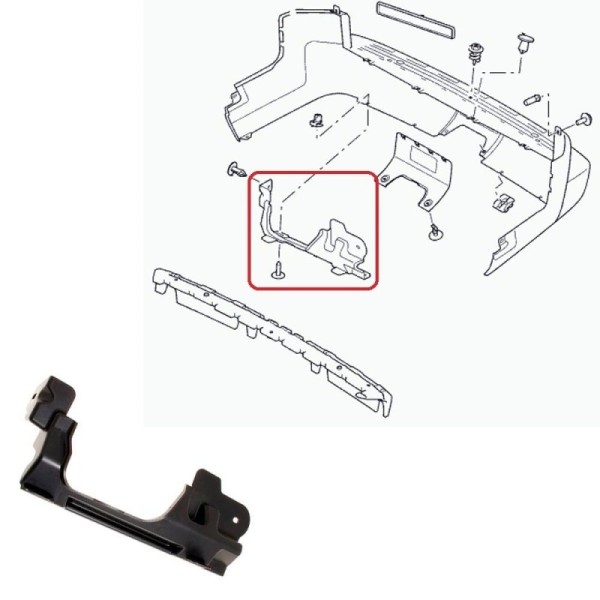 Support de Pare-Chocs Arrière Droit LR3 LR4 DISCOVERY 3 DISCOVERY 4 RANGE ROVER SPORT 2005-2013