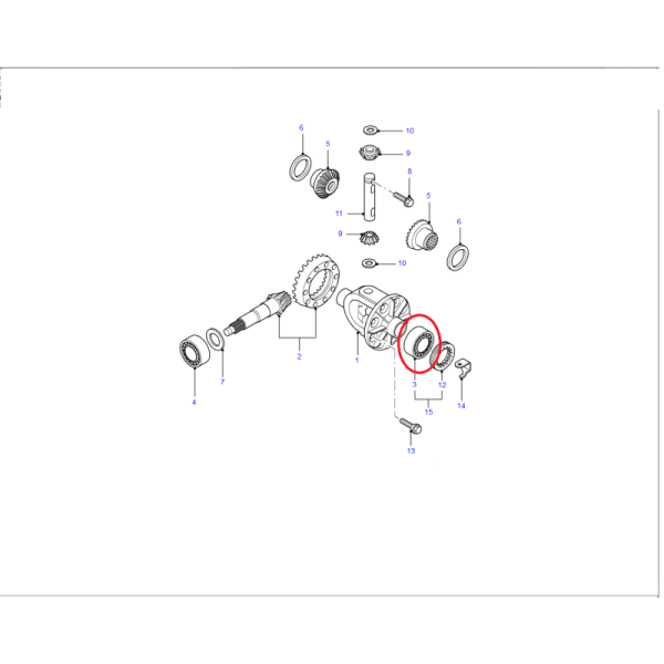 ROULEMENT DE DIFFERENTIEL FORD TRANSIT