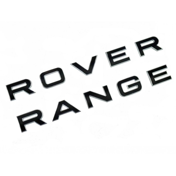 Bande enjoliveur, écriture Noir Contour Chromé RANGE ROVER SVR