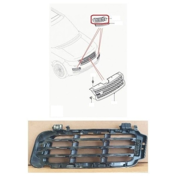 Encadrement, Enjoliveur D'air Pare-Chocs Avant Gauche RANGE ROVER (L405)