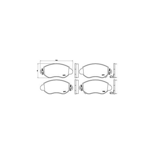 PLAQUETTES DE FREIN AVANT FORD TRANSIT mk5