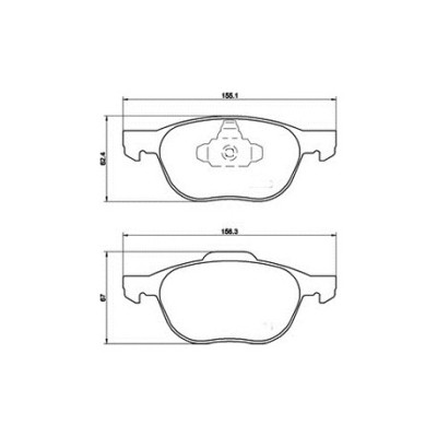 PLAQUETTES DE FREIN AVANT FORD