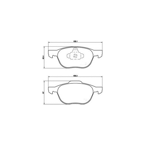 PLAQUETTES DE FREIN AVANT FORD