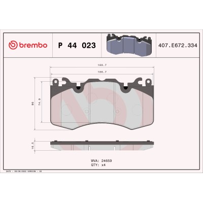 PLAQUETTES DE FREIN AVANT...