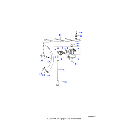 TIGE DE POUSSEE LAND ROVER