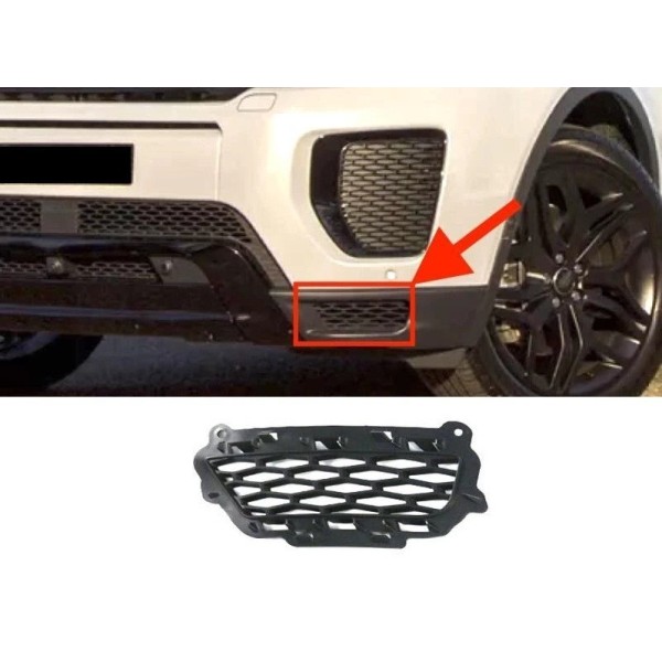 Grille Inférieur Antibrouillard Avant Gauche RANGE ROVER EVOQUE L538 2016 - 2018