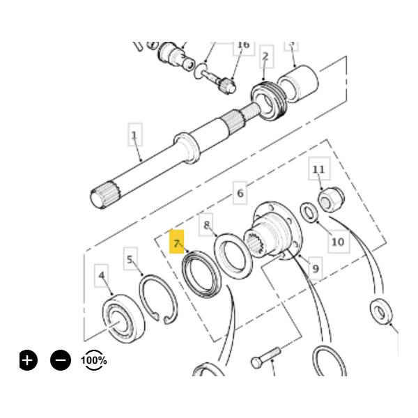 JOINT SPI BAGUE ETANCHEITE BOITE DE VITESSE INTERMEDIAIRE LAND ROVER DEFENDER L316 RANGE ROVER 2 P38 DISCOVERY 1