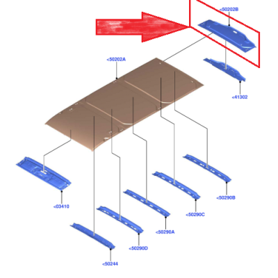 PAVILLON FORD TRANSIT CUSTOM