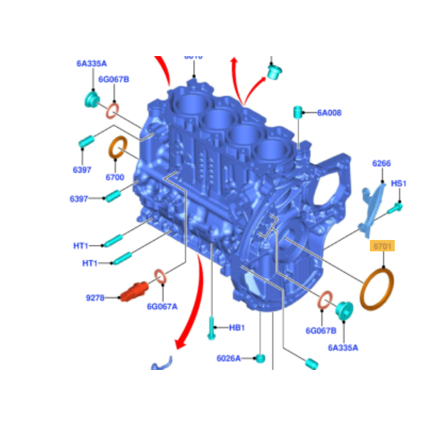 JOINT SPI BAGUE ETANCHEITE VILEBREQUIN COTE ARRIERE FORD 1.4TDCI 1.5TDCI 1.6TDCI  MINI CITROEN OPEL FIAT MAZDA PORSCHE TOYOTA