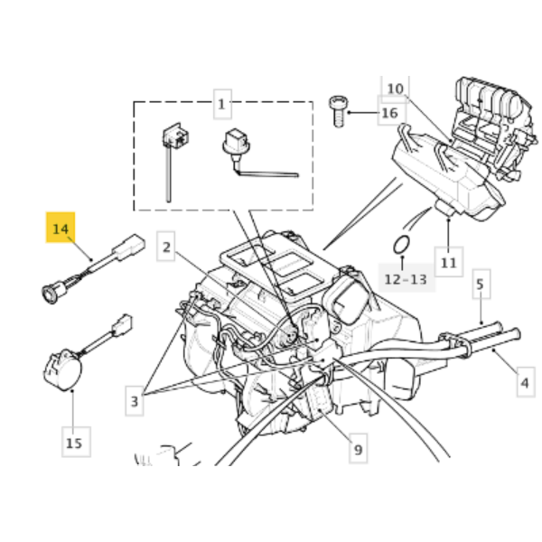 CAPTEUR SOLAIRE AIR CONDITIONNEE CLIMATISATION AUTOMATIQUE LAND ROVER P38
