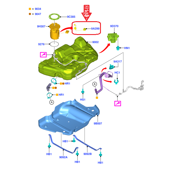 EMETTEUR DE JAUGE DE CARBURANT FORD MONDEO 2.0 i