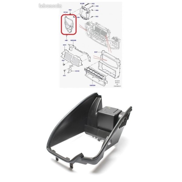 Déflecteur Air Radiateur Avant Droit RANGE ROVER SPORT