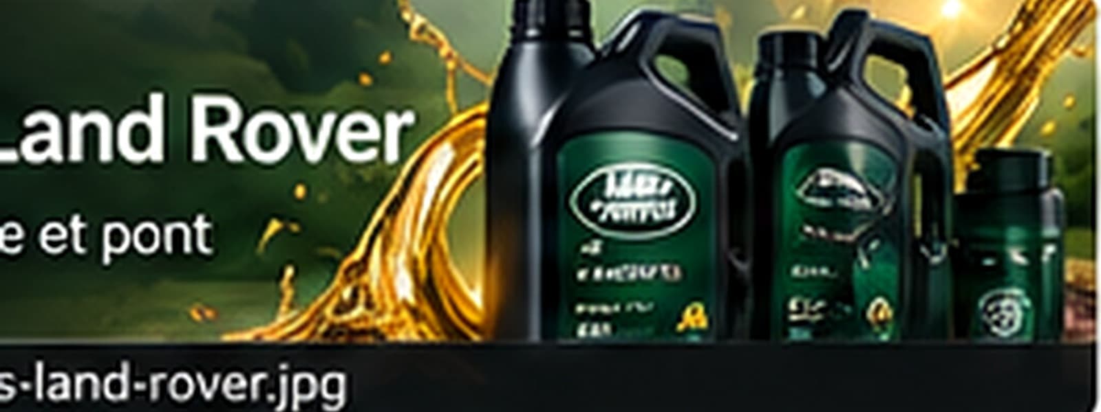 Pièces Lubrifiants Land Rover — Ford, Jaguar et Land Rover