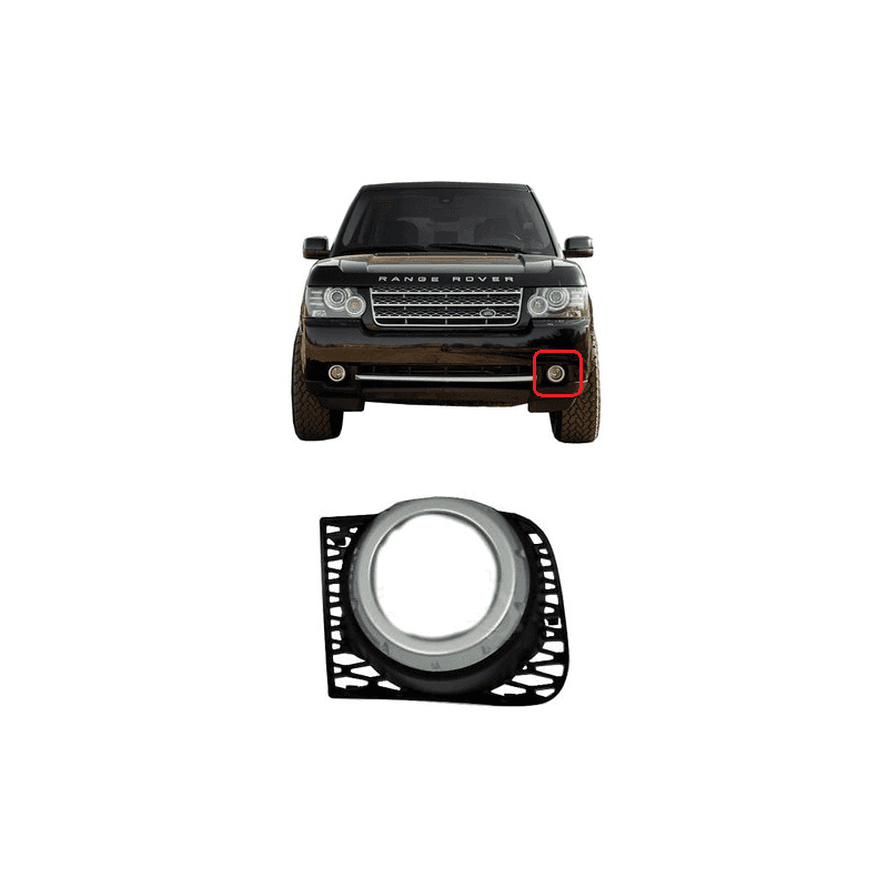 Enjoliveur antibrouillard Avant Gauche Argent TITAN RANGE ROVER (L322) - vignette 1