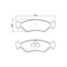PLAQUETTES DE FREIN ESSIEU AVANT FORD FIESTA KA COURRIER MAZDA MITSUBISHI