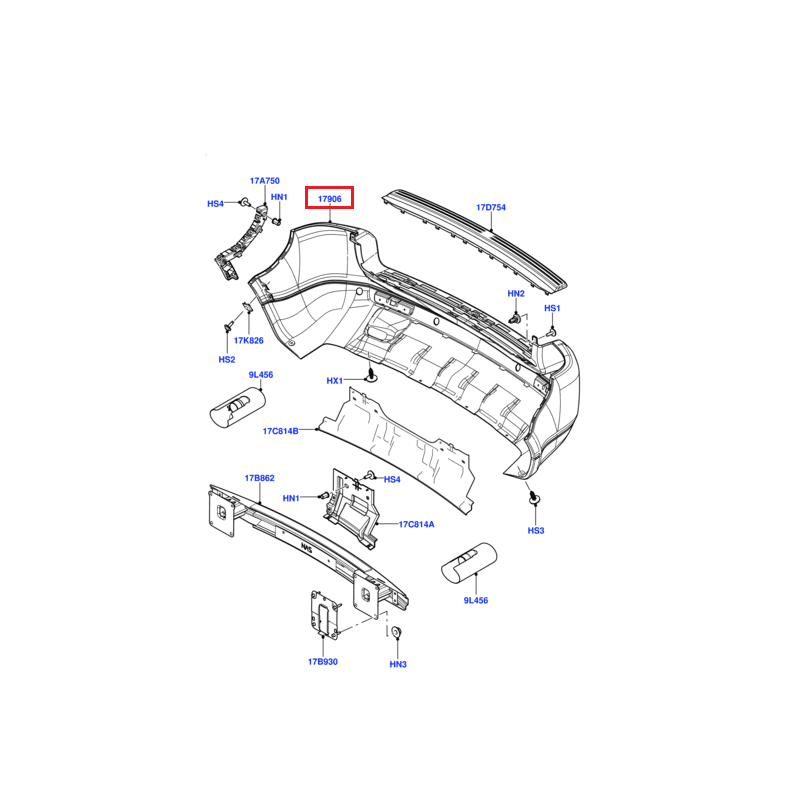 PARE-CHOCS ARRIERE LAND ROVER FREELANDER 2 - vignette 2