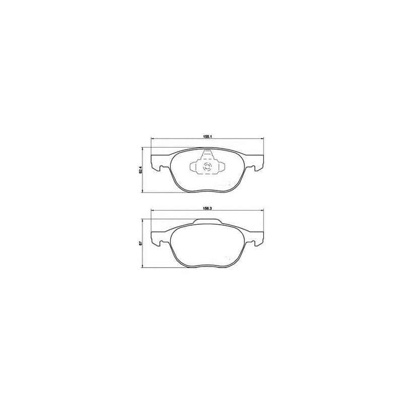 PLAQUETTES AVANT FORD C-MAX ECOSPORT FOCUS Mk2 Mk3 KUGA Mk1 MAZDA 3  5  PREMACY  VOLVO C30 C70 II  S40 II  V40 V50