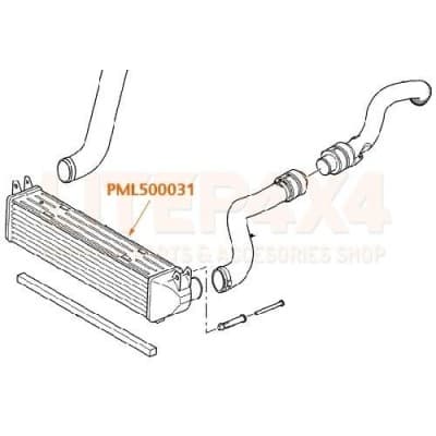 RADIATEUR DE TURBO-INTERCOOLER LAND-ROVER DISCOVERY III / IV R.R Sport