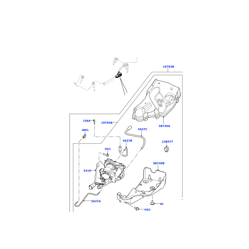TUYAU FLEXIBLE SORTIE COMPRESSEUR RANGE ROVER SPORT DISCOVERY - vignette 2