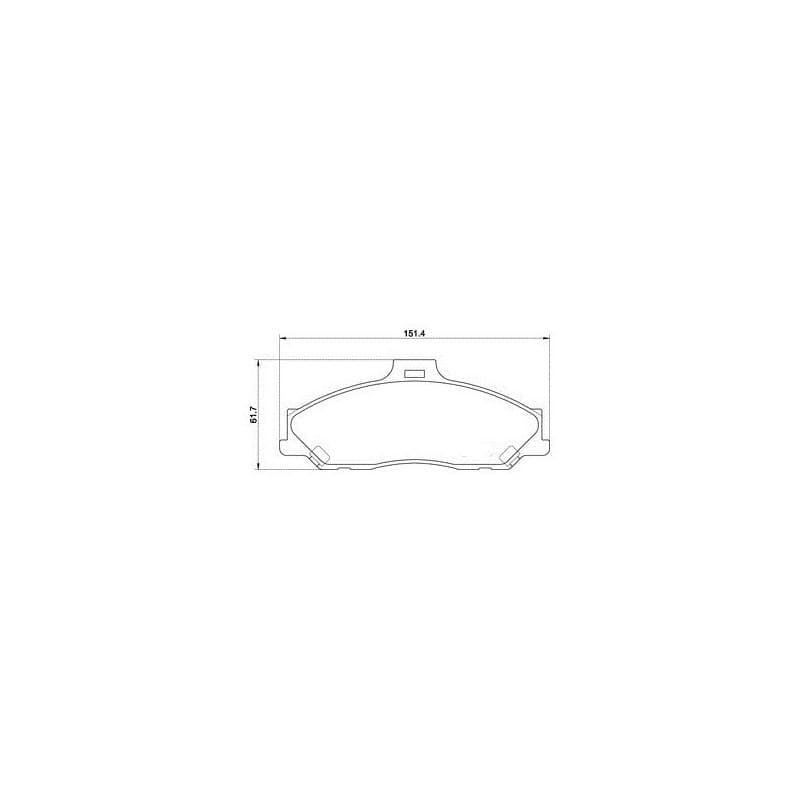 PLAQUETTES AVANT FORD RANGER Mk2  MAZDA BT-50