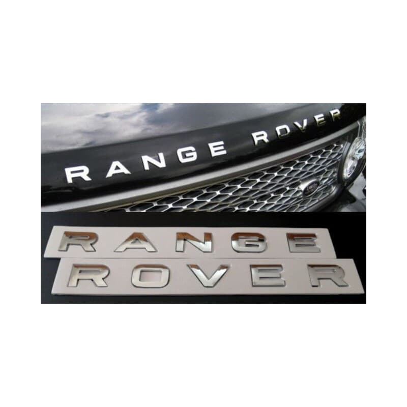 Bande enjoliveur, écriture Chromé RANGE ROVER