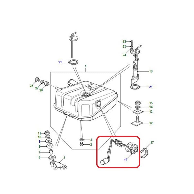 Emetteur Jauge de Carburant LAND ROVER 110 130 (L315) 2.5 TD - vignette 3