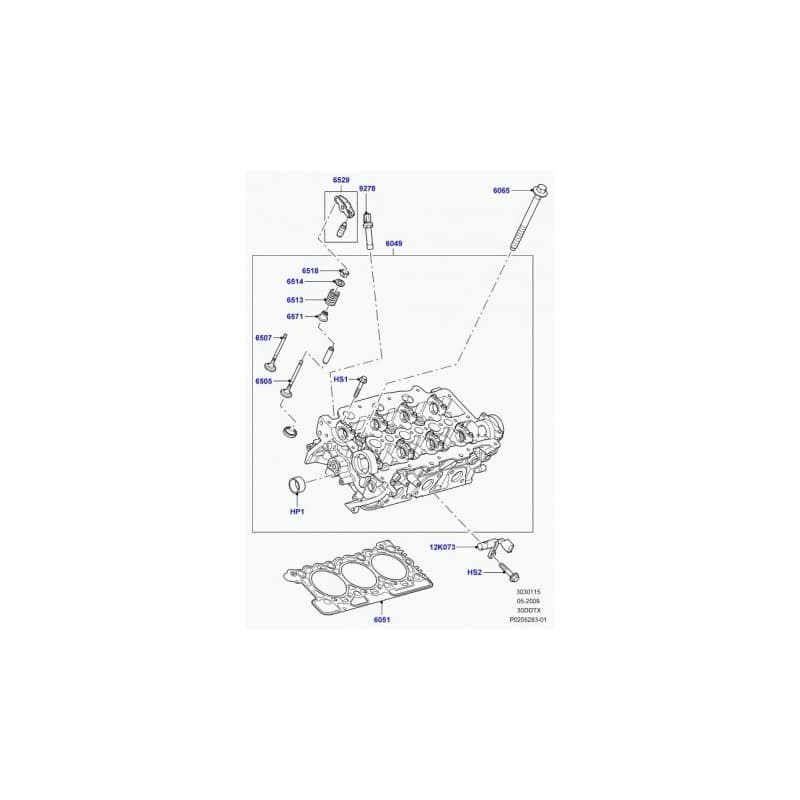 COUPELLE DE RESSORT DE SOUPAPE LAND ROVER DISCOVERY 3 RANGE ROVER SPORT L322 - vignette 2