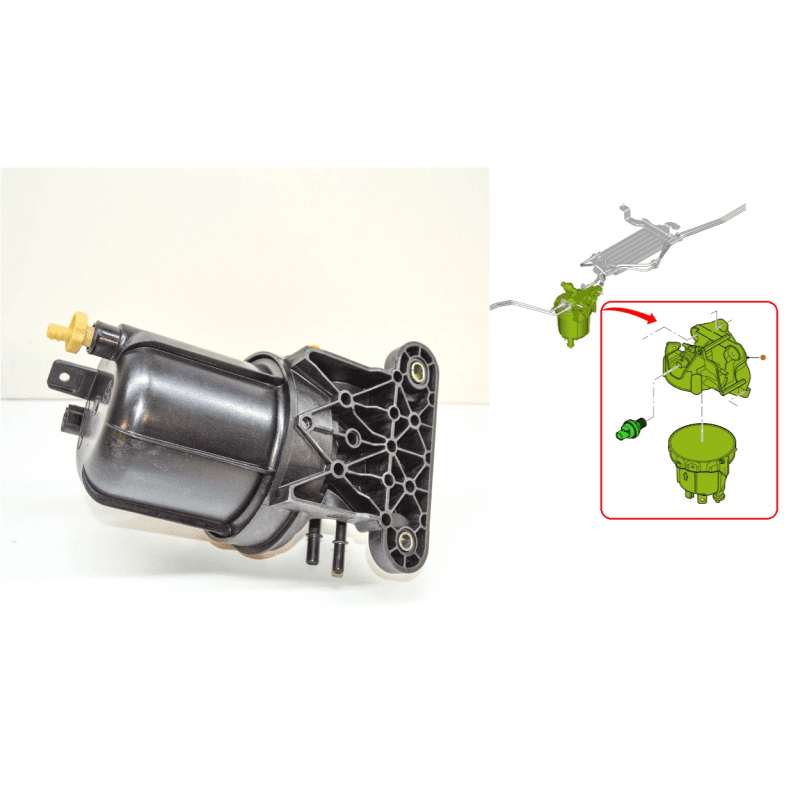 Boitier Filtre a Carburant Complet avec Capteur de Pression FORD TRANSIT FORD CUSTOM 2.2 TDCI
