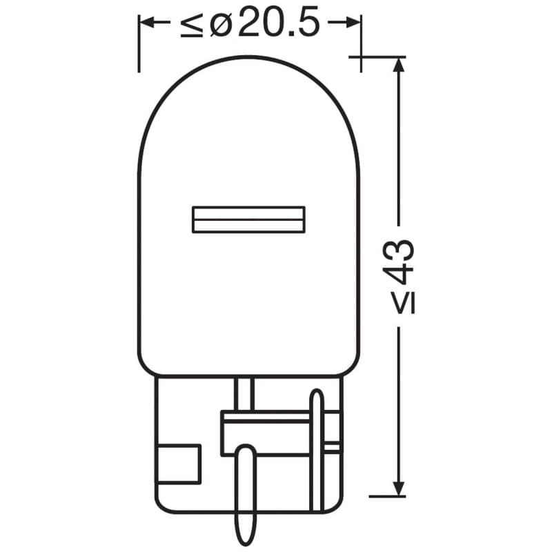 AMPOULE DE CLIGNOTANT BLANCHE OSRAM ORIGINAL LINE - vignette 2