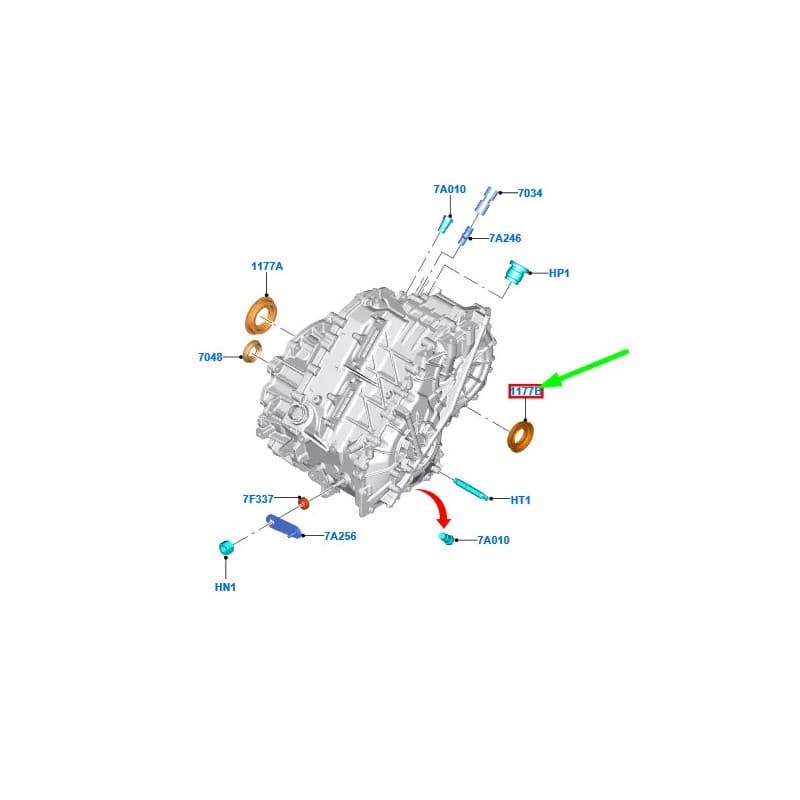 JOINT SPI BAGUE ETANCHEITE BOITE A VITESSE COTE CARDAN FORD MAVERICK C-MAX FOCUS KUGA CONNECT MONDEO S-MAX ECOSPORT - vignette 1