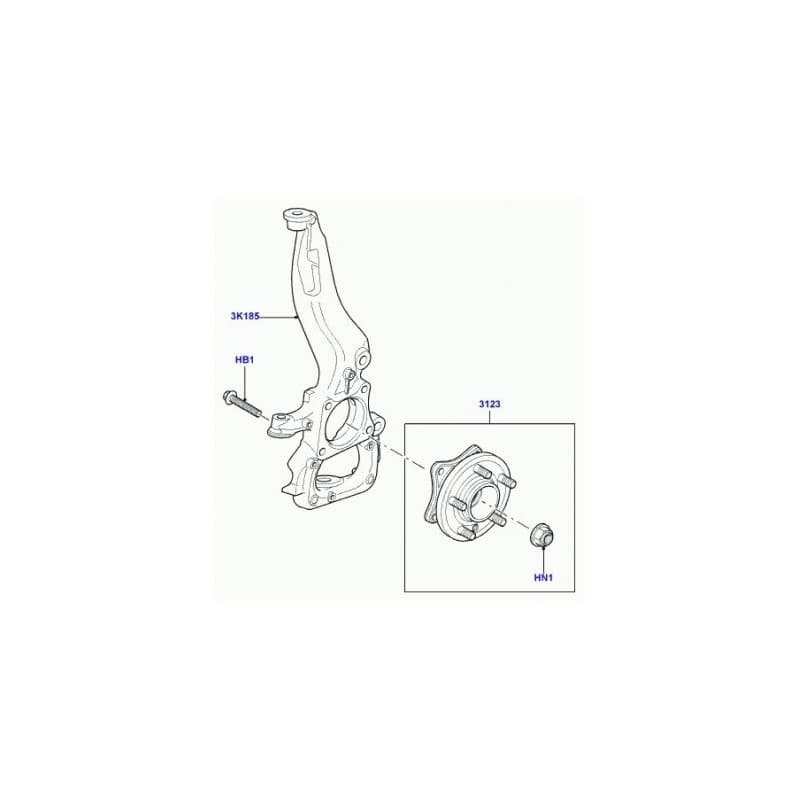 ECROU MOYEU DE ROUE LAND ROVER DISCOVERY 3 L319 FREELANDER 2 RANGE ROVER SPORT L320 - vignette 2