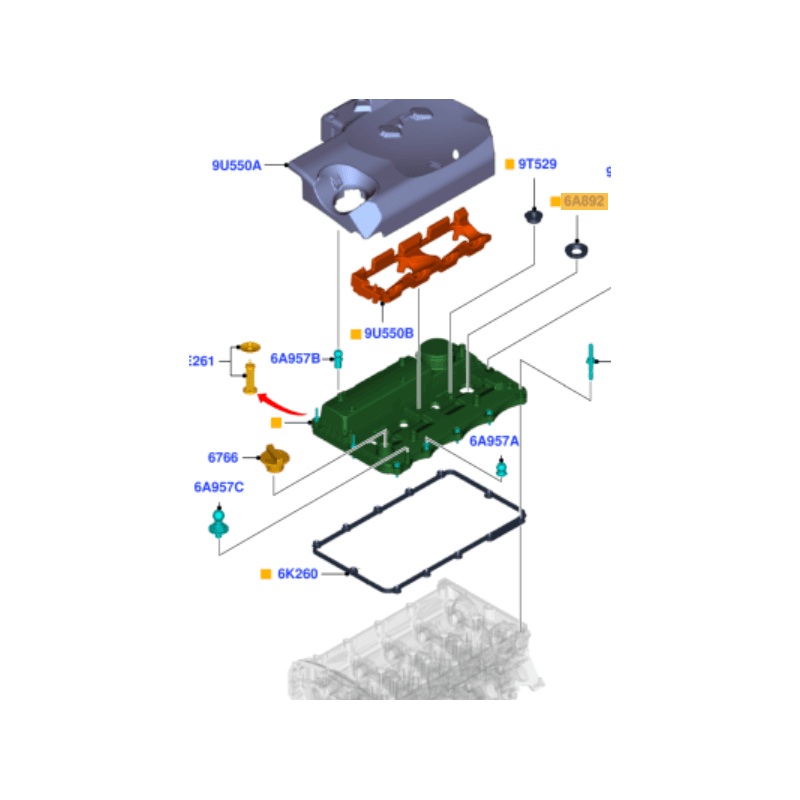 KIT JOINT SPI BAGUE ETANCHEITE D'INJECTEUR FORD TRANSIT RANGER PEUGEOT BOXER CITROEN JUMPER FIAT DUCATO LAND ROVER DEFENDER - vignette 2