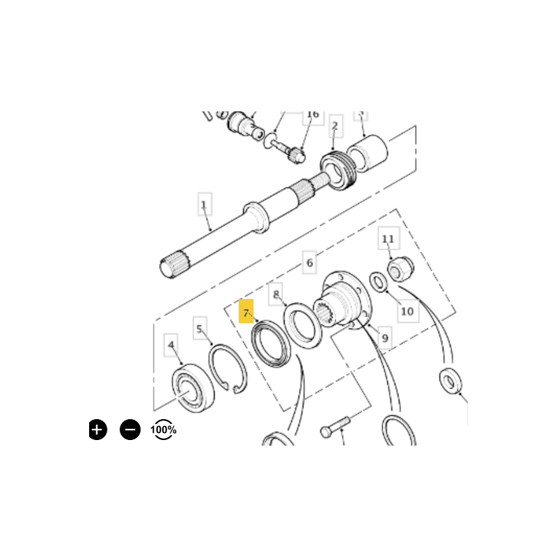 JOINT SPI BAGUE ETANCHEITE BOITE DE VITESSE INTERMEDIAIRE LAND ROVER DEFENDER L316 RANGE ROVER 2 P38 DISCOVERY 1