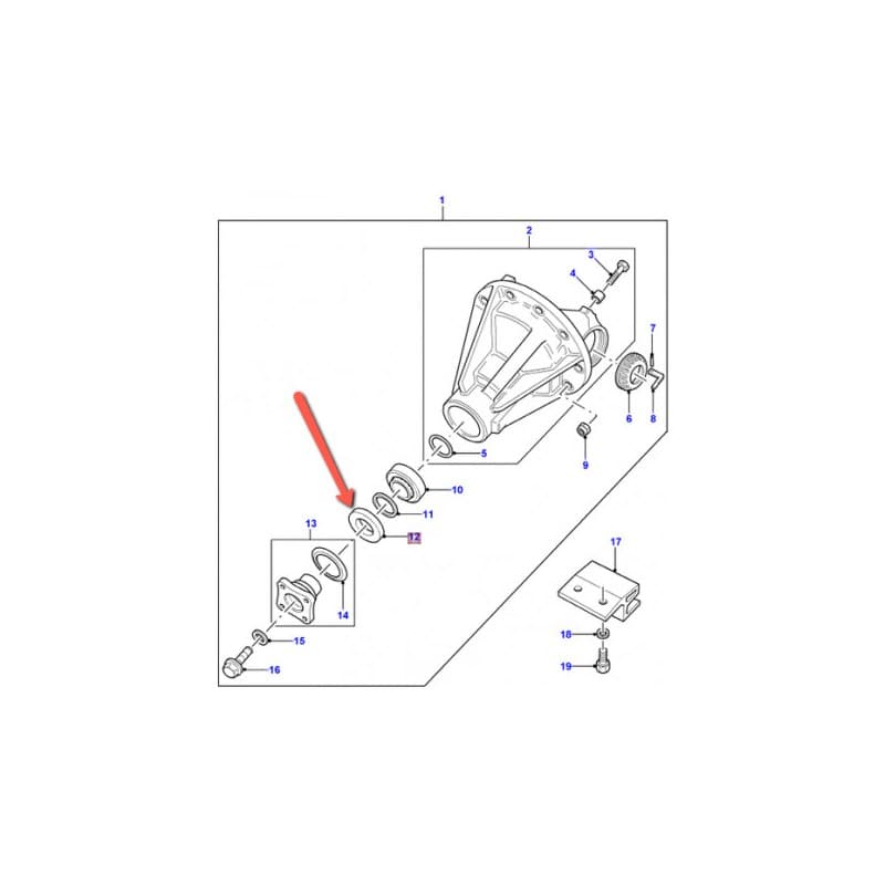 JOINT SPI BAGUE ETANCHEITE DIFFERENTIEL PIGNON D'ATTAQUE  LAND ROVER DEFENDER DISCOVERY 1 et 2 FREELANDER 1 RANGE ROVER CLASSIC