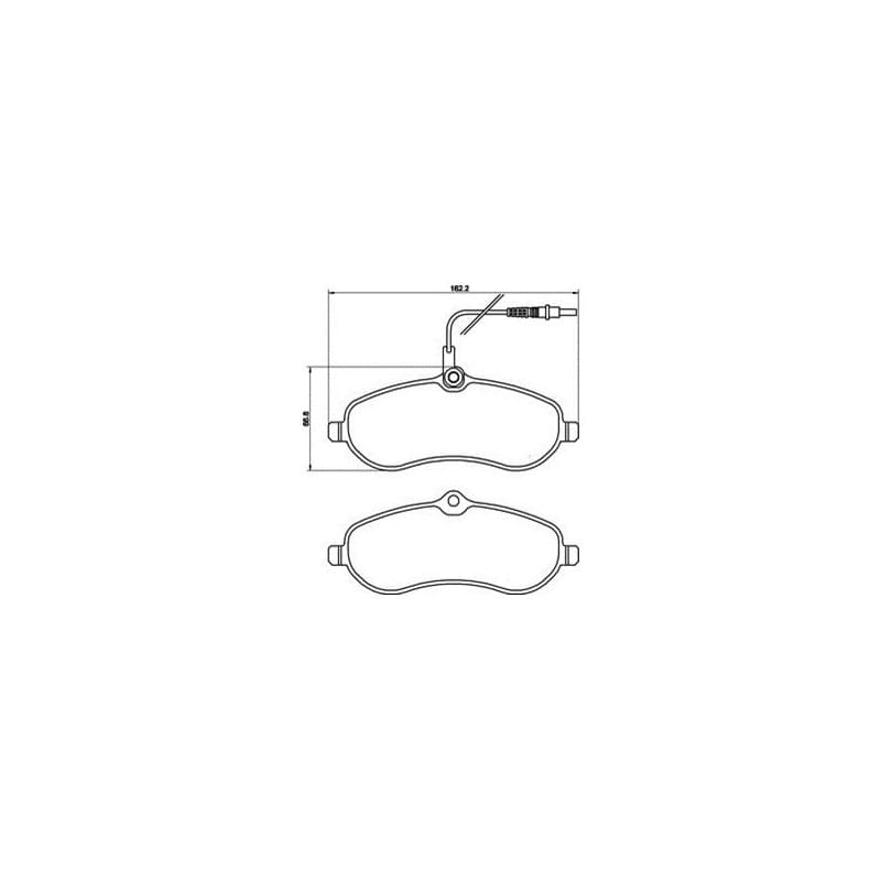 PLAQUETTES DE FREIN AVANT PEUGEOT PARTNER 1 EXPERT 2 CITROËN JUMPY FIAT SCUDO - vignette 2