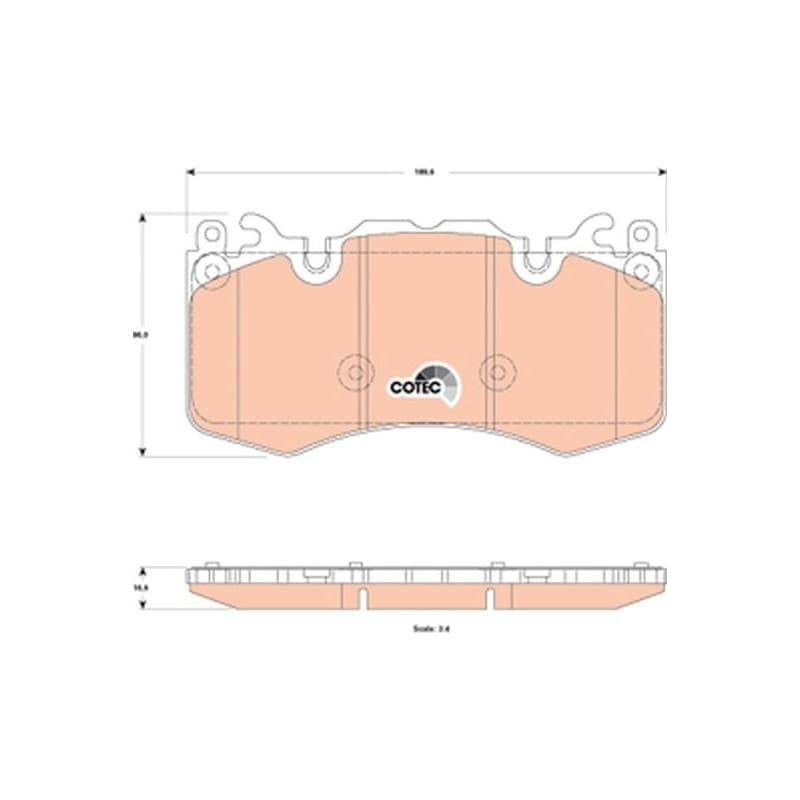 PLAQUETTES DE FREIN AVANT LAND ROVER DISCOVERY L319 RANGE ROVER 3 L322 RANGE ROVER SPORT L494 L405 - vignette 2